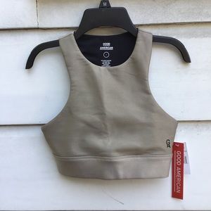 New Good American cropped supportive tank top S